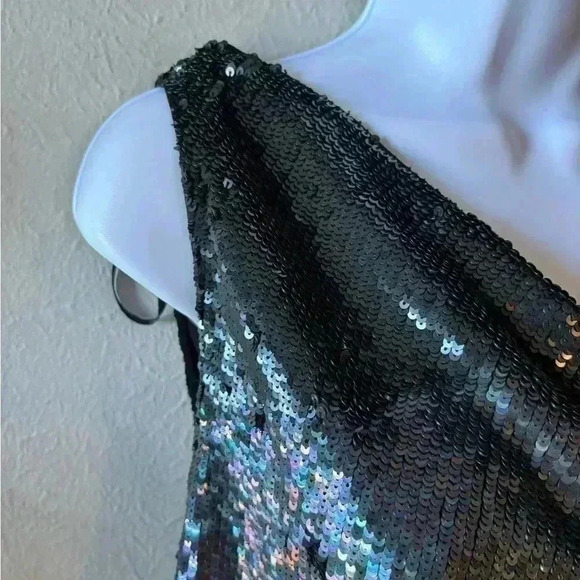 NWT Retrofete Michelle Sequined Colorbrock Crop Top - Picture 3 of 13